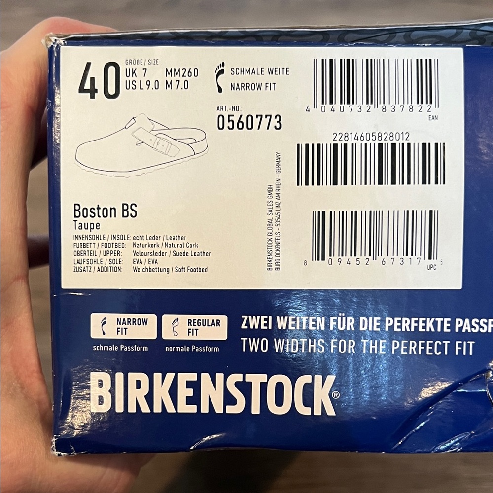 Birkenstock Boston BS Taupe Footwear